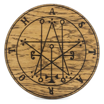 Ouija Board, yellow on a white background photo
