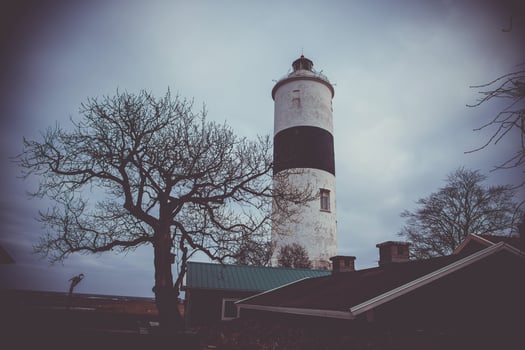 Lange Jan lighthouse on the Swedish island of Oland photo