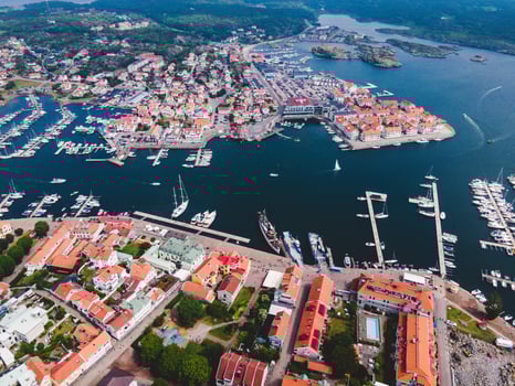 Aerial View of Marstrand, Sweden by Drone photo