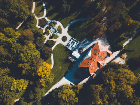 Tivoli Park in the Slovenian capital of Ljubljana photo