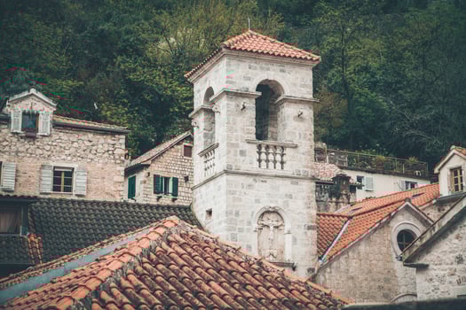VIews of Kotor's Old Town in Montenegro photo