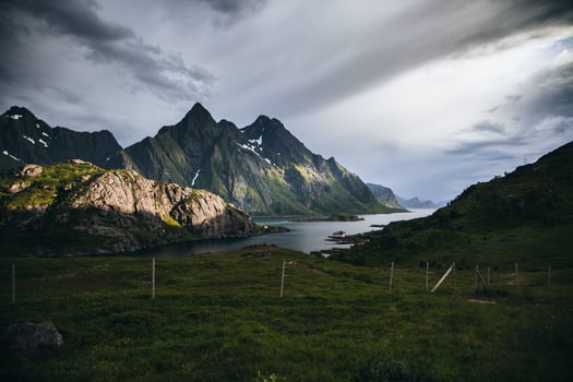 Views from around the Lofoten Islands in Norway photo
