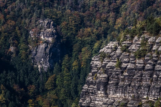 Autumn landscapes in  Prebischtor, Bohemia photo