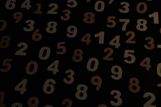 Background of numbers. from zero to nine. Numbers texture. Finance data concept. Mathematic. Seamless pattern with numbers. financial crisis concept. Business success. photo