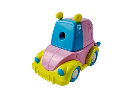 pencil sharpener model toy car colorful pastel photo