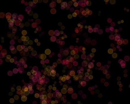 bokeh of light with black background photo