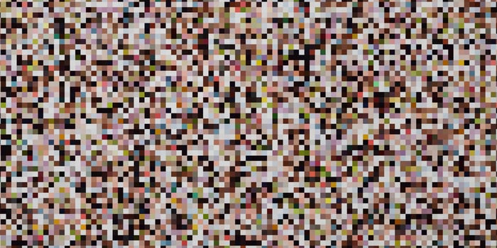 Abtract colorful rectangle shape, block pattern, mosaic. 3D Render illustration. photo