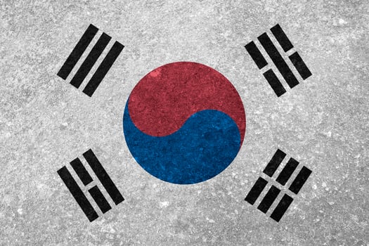 korean flag texture as a background photo
