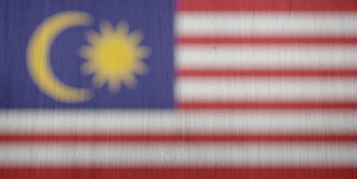 malaysia flag texture as a background photo