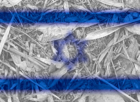 israeli flag texture as a background photo