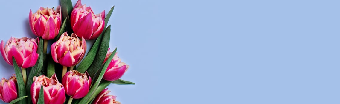 A festive picture with flowers. photo