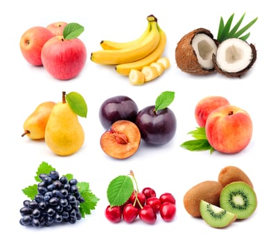 Collage of fruits photo