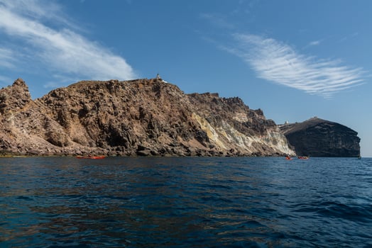 Landscapes of the Island of Santorini photo