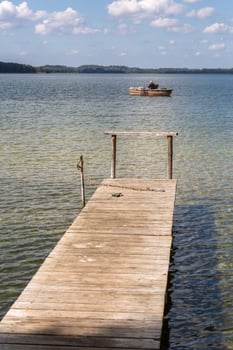 Summer Landscapes by the Lake in Lithuania photo