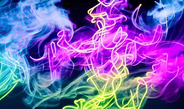 Smoke. Realistic Smoke Fog. Design element. photo