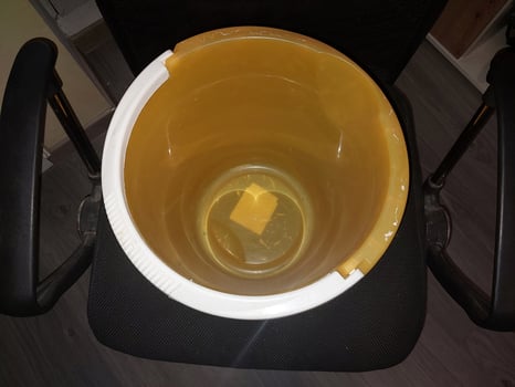 Business items lie on the office chair photo