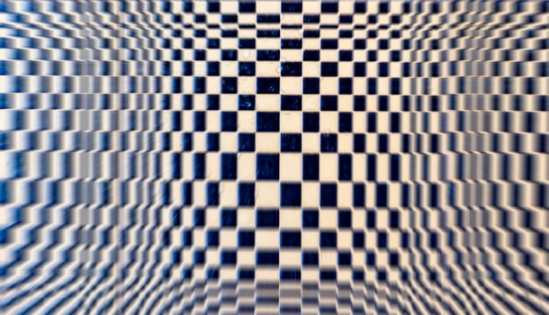 Black and white grid pattern photo