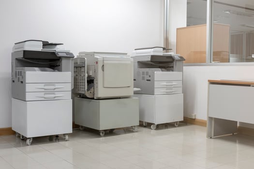 Copy machine and duplicator for company photo