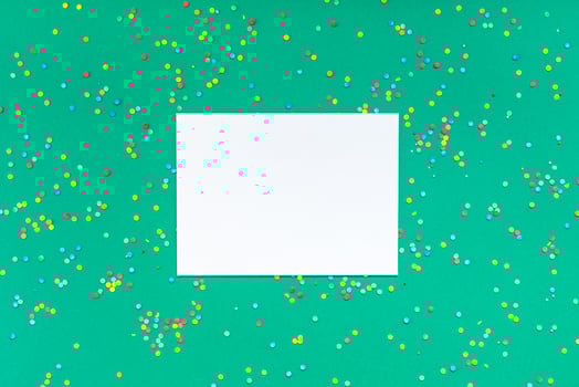 Christmas greetings letter mockup photo