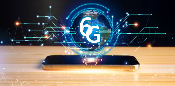 6G network concept, high speed mobile internet New age network, business concept, modern technology internet and network photo
