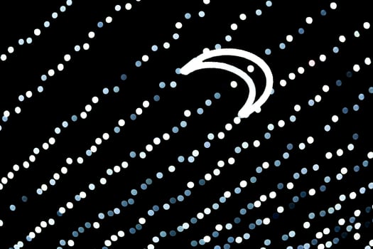 Abstract blur black and white bokeh background. many round light on background with month of lights photo
