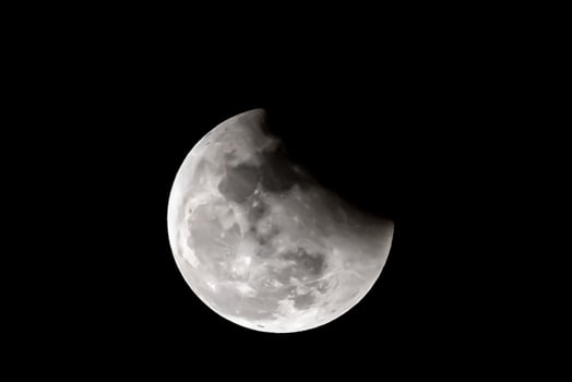 moon on the dark night  dark background photo