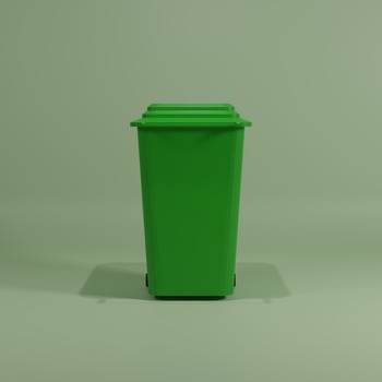 Trash Park View Front 3D Rendering photo
