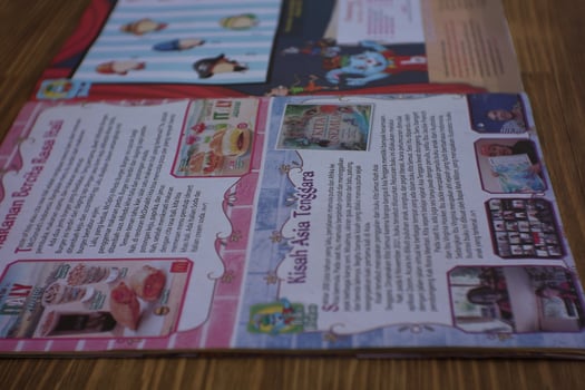Magelang,indonesia,02 12 2023-bobo magazine which is now starting to be abandoned due to switching to digital products. photo