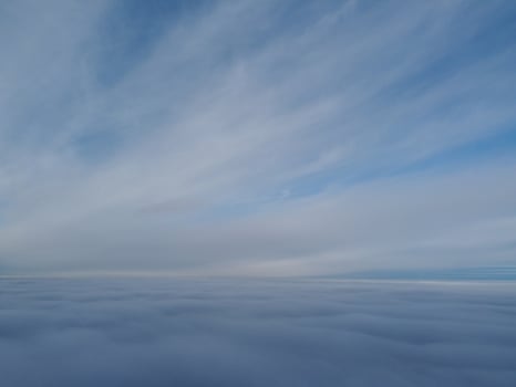 Most Beautiful High Angle Footage of Winter Clouds over the British City of England photo