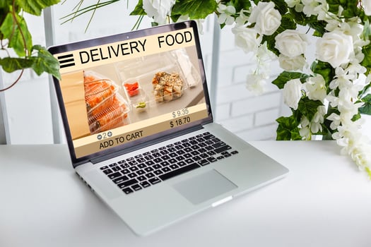 Food Delivery Fast Food Unhealthy Obesity Concept photo