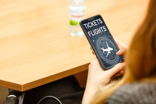Air Ticket Flight Booking Concept photo
