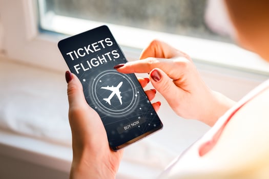 Air Ticket Flight Booking Concept photo