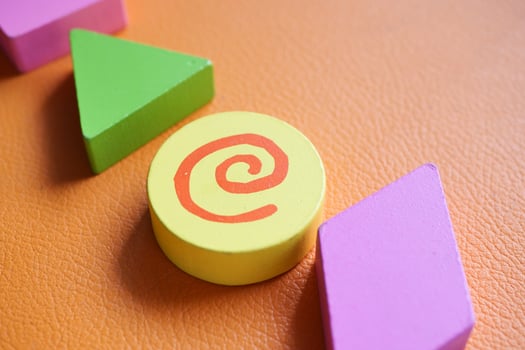 Geometric shapes for games and children learning. photo