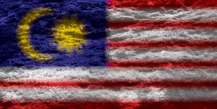 malaysia flag texture as a background photo