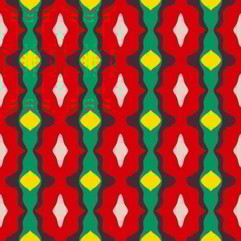 Retro kaleidoscope pattern in the style of the 70s and 60s. Geometric pattern photo