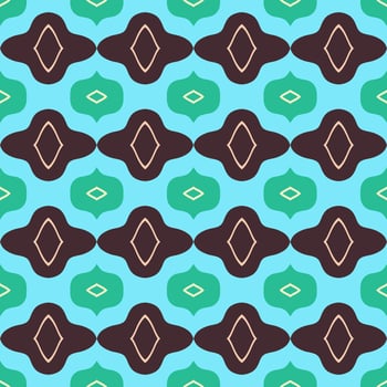 Retro kaleidoscope pattern in the style of the 70s and 60s. Geometric pattern photo