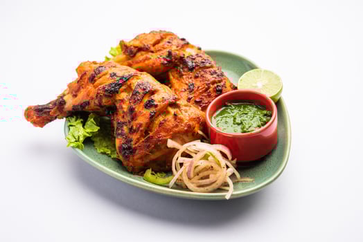 Tandoori Chicken is an Indian non vegetarian spicy food photo
