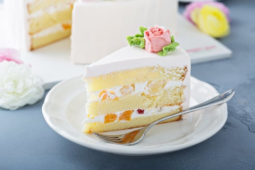 Mothers day cake with flowers photo