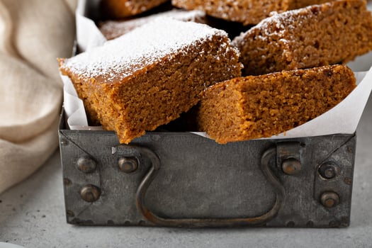 Gingerbread bars for Christmas photo
