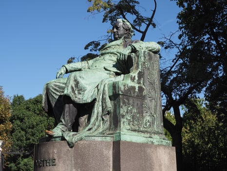 Goethe statue in Vienna photo
