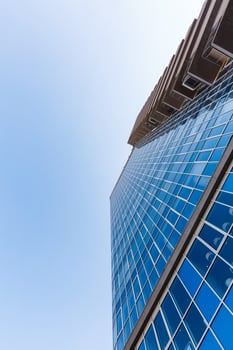 High skyscrapers on a sunny day photo