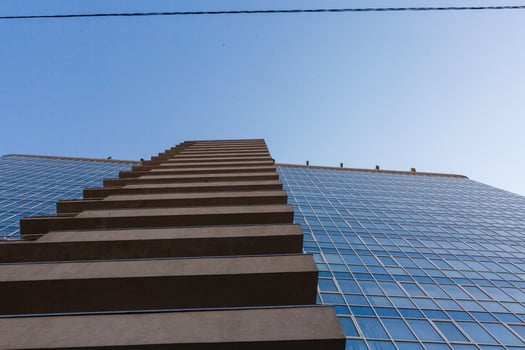 High skyscrapers on a sunny day photo