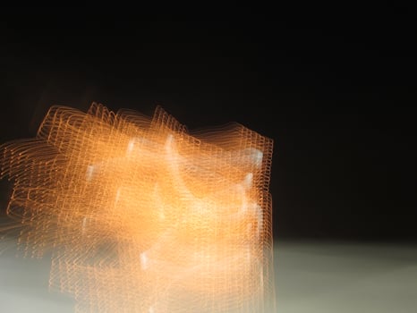 Long Exposure Shots Of Lights On A Building in Karachi Pakistan 2022 photo