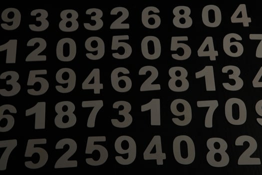 Background of numbers. from zero to nine. Numbers texture. Finance data concept. Mathematic. Seamless pattern with numbers. financial crisis concept. Business success. photo