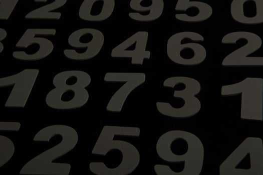 Background of numbers. from zero to nine. Numbers texture. Finance data concept. Mathematic. Seamless pattern with numbers. financial crisis concept. Business success. photo
