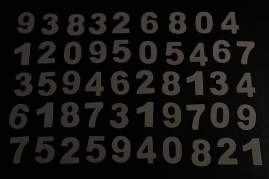 Background of numbers. from zero to nine. Numbers texture. Finance data concept. Mathematic. Seamless pattern with numbers. financial crisis concept. Business success. photo