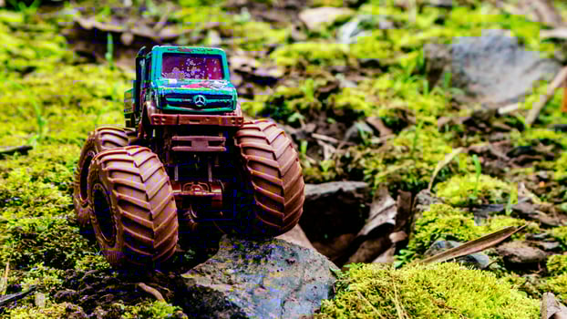 Minahasa, Indonesia  saturday, 10 December 2022, Amazing Monster Off-road Car Toy photo