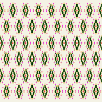 Beautiful colorful Thai knitted embroidery. geometric ethnic oriental pattern traditional on black background, Thai luxury pattern modern culture with clipping path, photo