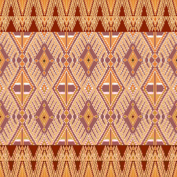 African Ikat paisley embroidery and mix Thai knitted embroidery.geometric ethnic oriental seamless pattern traditional , photo