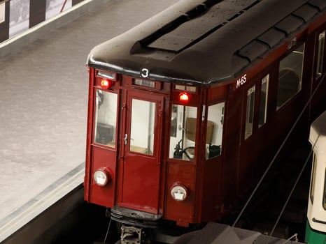 Old Madrid spain metro wagon photo